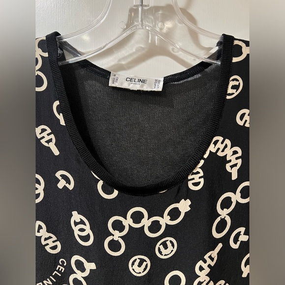 Authentic Celine Sleeveless Blouse with Sheer Back with COA S - Picture 2 of 10